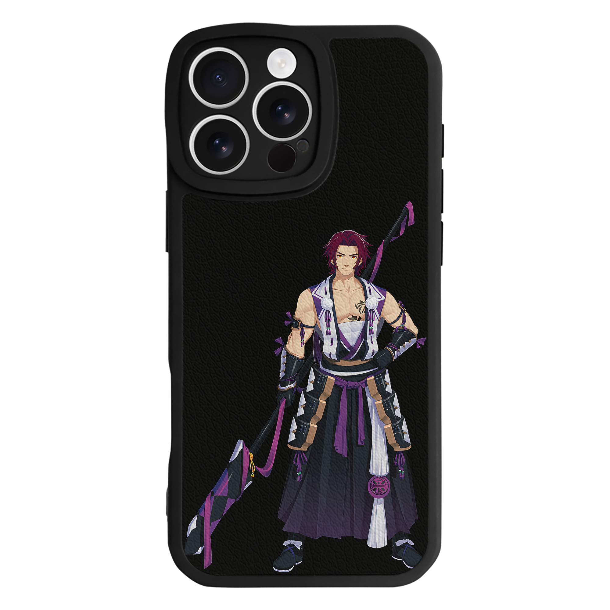 （画像用） 刀剣乱舞 Touken Ranbu 【iPhone 16シリーズ対応】シリコンスマホケース（レザー調） 材質：シリコン